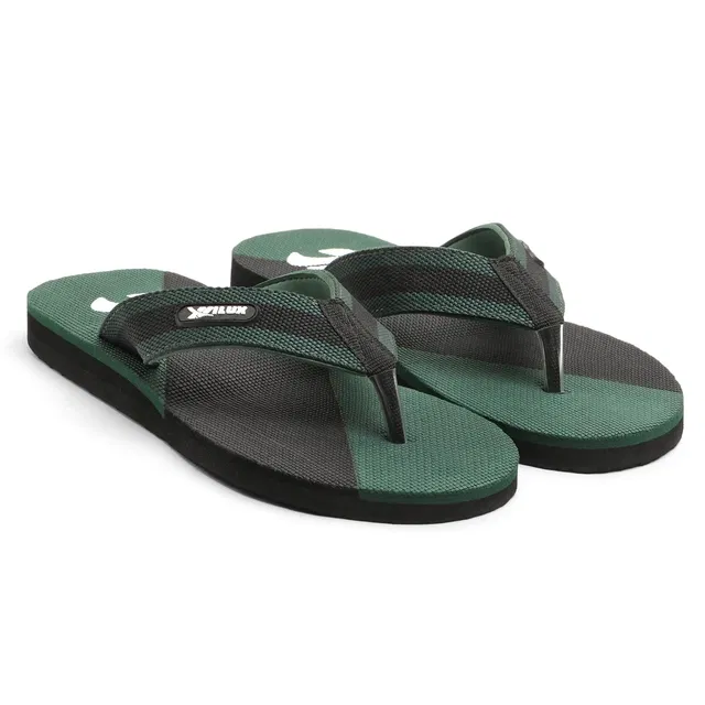 Solid Flip-flops for Men (Green, 6)
