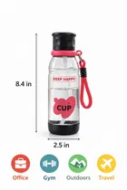 Keep Happy Sipper water bottle 750 ML Black