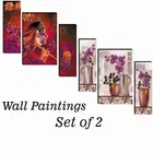 MDF 2 Pcs Designer Wall Painting for Home & Office 