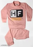 Hosiery Cotton Full Sleeves T-Shirt with Pant Clothing Set for Kids 
