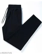 Cotton Pants for Men, Black 