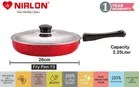 Non- Stick Aluminium Gas Stove Compatible Fry Pan with Lid 