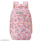 Polyester Backpack Bag, Pink