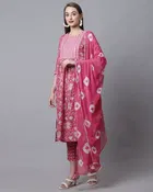 Cotton Printed Kurta Set for Women 