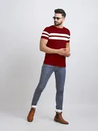 Round Neck Striped T-Shirt for Men 