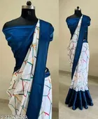 Cotton Silk Abstract Saree for Women 