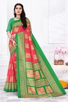 Cotton Silk Abstract Saree for Women 