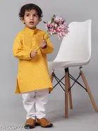 Cotton Blend Kurta with Pyjamas for Boys 