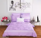 Polycotton Double Size Bedsheet with Pillow Cover 