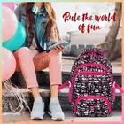 Zigzag Kids Girls Printed Backpack, Stylish & Functional for School and Travel 