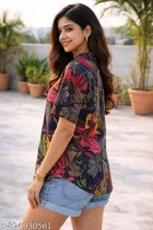 Floral Print Shirt Top for Women 