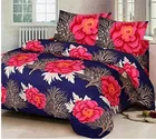 Polycotton Double Bedsheet with 2 Pillow Cover 