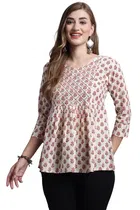 Cotton Printed Top for Women 