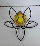 Metal Decorative Moroccan-Style Candle Holder 