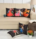 Jute Printed Cushion Covers 