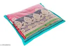 KANUSHI® Set of 12 Pc Transparent Plain Non Woven Fabric Saree Cover/Bag with Zip Combo 