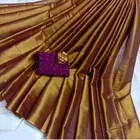 Polyester Solid Saree for Women 