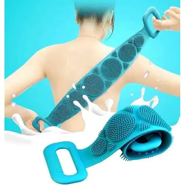 Silicone Double Side Body Scrubber (Multicolour)