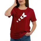 Cotton Blend T-shirt for Women, Maroon & Green, Pack of 2 