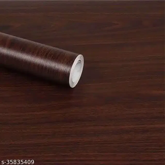 Vinyl Wallpaper for Home (Brown, 40x245 cm)
