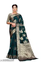 Organza Zari Woven Saree for Women 