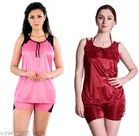 Satin Nightdress Set for Women 