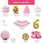 Barbie Theme 6th Birthday Balloon Decoration Kit For Kids, Multicolor, Pack Of 67