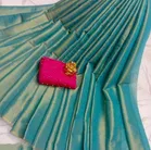 Polyester Solid Saree for Women 