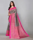 Printed Saree with Unstitched Blouse Piece for Women 