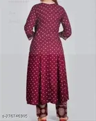 Micro Print Flared Dupatta Set for Women 