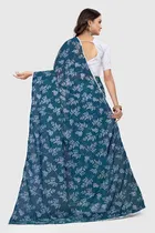 Georgette Printed Saree for Women 