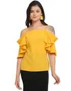 Polyester Solid Top for Women 