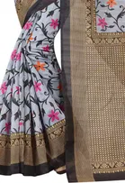 Mysore Silk Printed Saree for Women 