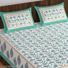 Cotton Queen Bedsheet with 2 Pillow Cover 