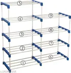 Metal 9 Layer Collapsible Multipurpose Rack 