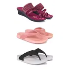 Combo of Heels with Slippers for Women 