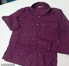 RK TRADERS Solid Chikankari Kurta Set for Boys 