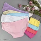 Solid Mid Rise Briefs for Women, Pack of 5 