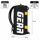 Gear Statement Maxis, 34L Regular Hand Duffel Bag for Men & Women, Black