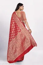 Organza Zari Woven Saree for Women 