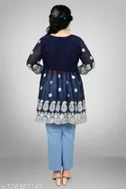 Georgette Chikankari Top for Women 