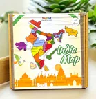 टॉडफोड लकड़ी का भारत का नक्शा जिगसॉ पज़ल