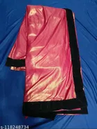 Dupion Silk Solid Saree for Women 