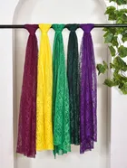 Net Self-Design Dupatta for Women (Multicolor, 2.2 m)