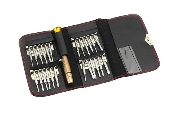 Stainless Steel 25 in 1 Screwdriver Tool Kit (Multicolor, Set of 1)