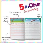 Little Explorers WORLD Fun Activity Edition with Stickers + 5-in-1 Cursive Writing Workbook – Set of 2 Engaging Books to Improve Handwriting Skills