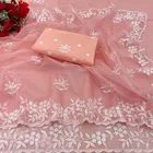 Organza Embroidered Saree for Women 