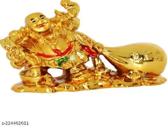 Laughing Buddha Idol (Gold)