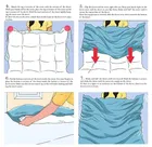 SKAP Satin Double Bedsheet 90x100 Inch with 2 Pillow Cover 