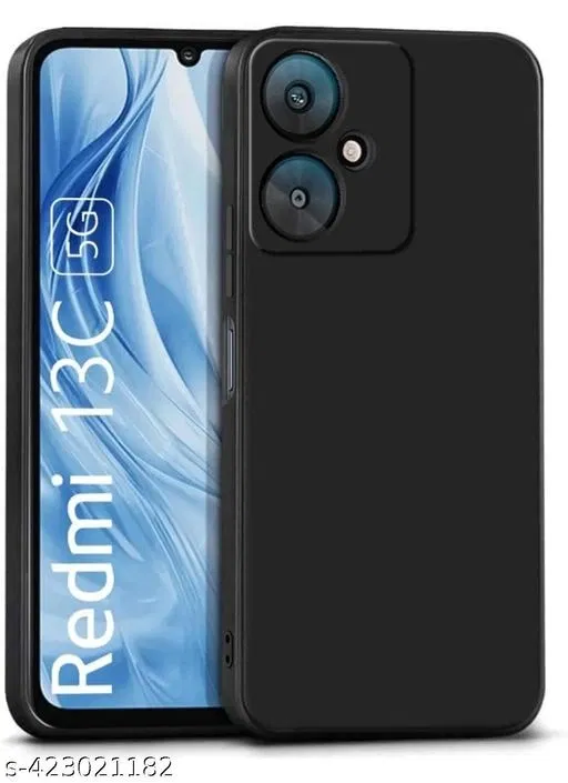 Silicone Mobile Cover for POCO M6 5G / Redmi 13C 5G (Multicolor)